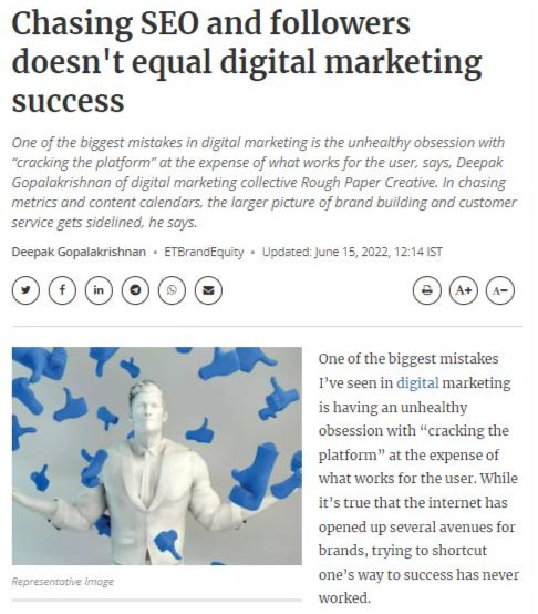 Chasing SEO and followers doesn't equal digital marketing success